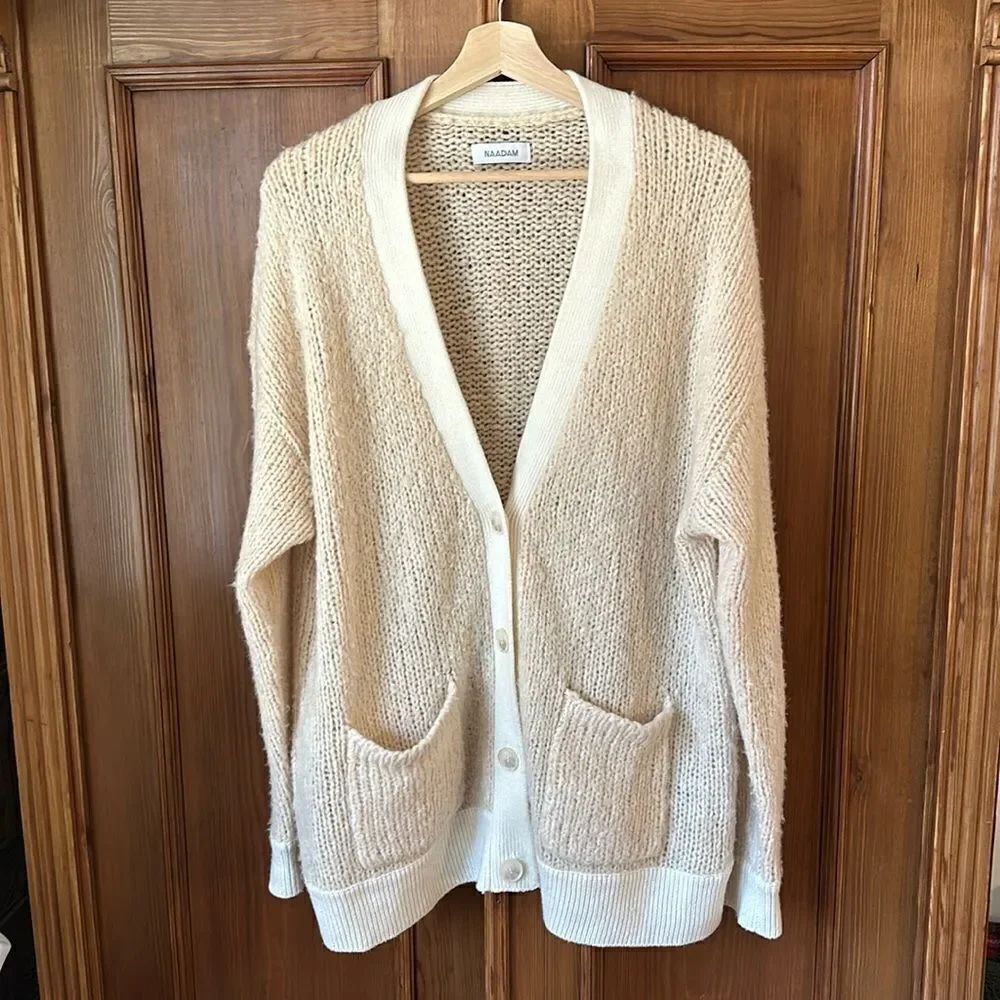 NAADAM grandfather cardigan sweater women’s XL